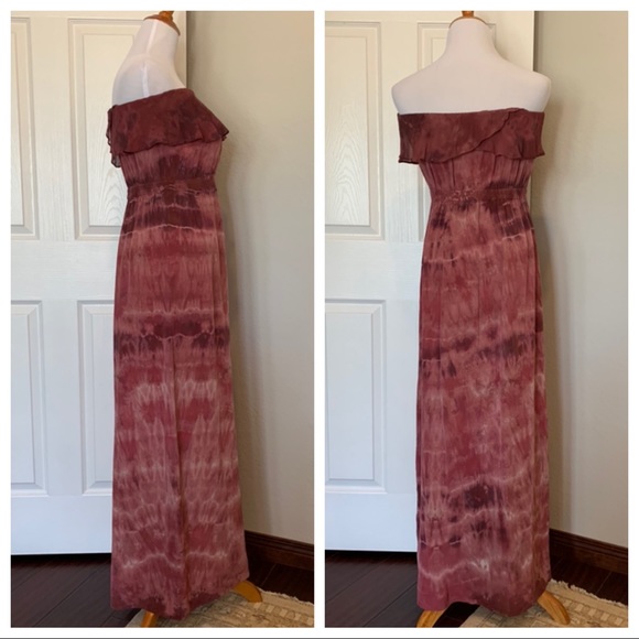 Gypsy05 Silk Ruffle Maxi Dress - Picture 2 of 7
